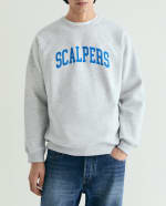 Sudadera hombre Scalpers con logo frontal (gris claro) por 15,99€ en El Corte Inglés