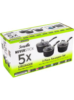 Scoville Neverstick 3-Piece Saucepan Set for £20 + Free Click & Collect