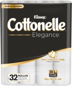 Kleenex Cottonelle Elegance XL (32 rollos, 228 hojas) por $190 en Amazon