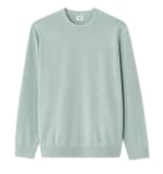 Pull col rond 100% coton - bleu vert à 12,99€