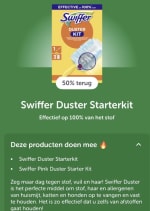 Gratis swiffer pink duster starter kit na cashback via Tikkie en trekpleister