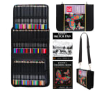 Lápices de Colores Kinspory 78 Unidades con Bloc de Dibujo por 10,91€