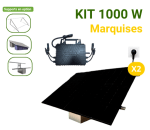 Kit solaire Plug&Play 1000W de 2 panneaux DMEGC 500W+ 1 micro-onduleur SOSSEN à 287€