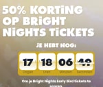 50% korting op Bright Nights tickets bij Walibi