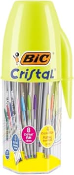 Pot de 20 stylos bille Bic Cristal Original et Bic Cristal Fun à 5,99€