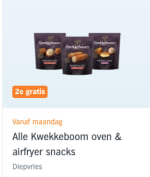 Kwekkeboom oven- & airfryer snacks 1+1 gratis bij Albert Heijn