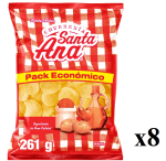 8 Bolsas de SANTA ANA Patatas fritas con sal, lisas 261 g. por 12.61€