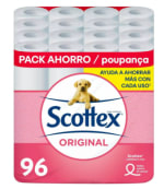 Scottex Papel Higiénico Original 96 Rollos de 2 capas por 15.51€