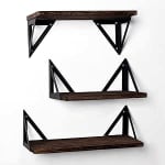 Juego 3 piezas T-LOVENDO Baldas Pared Madera Natural por 9,99€