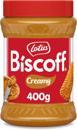 2 botes Lotus Biscoff Crema para Untar Cremoso Tarro PET 400g Sabor Galleta por 4.96€
