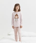Pijama Cotton Juice Largo Rosa Niñas por 5,39€