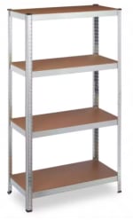 Estantería Metálica 4 Niveles 875kg 30x70x140cm por 16,60€