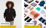 20% extra kassakorting op alle kleding en schoenen van Human Nature bij ANWB