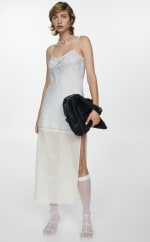 Vestido lencero con lazo por 13.99€