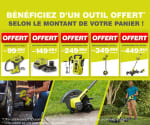 1 Outil offert dès 99€ d'achat