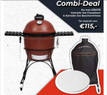 Kamado Joe Classic I + pizzasteen en barbecuehoes bundel voor €799