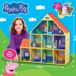 Peppa Pig Houten Poppenhuis met Peppa en Baby Big voor €58,19 bij Bol