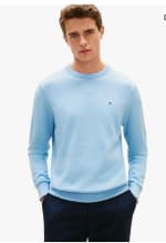 Pull Tommy Hilfiger Homme Essential Cotton avec Col Ras-du-Cou à 47€