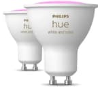 PHILIPS HUE Spot GU10 - Wit en Gekleurd Licht - 2 pack voor €39,99 bij de Mediamarkt
