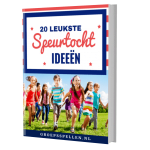 Gratis e-book met de '20 leukste speurtocht ideeën' bij Groepsspellen