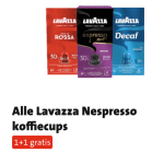 Lavazza & La Place Nespresso-cups 1+1 gratis bij Jumbo