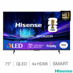Hisense 75E78QTUK PRO 75 Inch QLED 4K UHD Smart TV - Discount at Checkout
