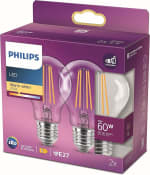 2x Philips Ledlampen E27 60 W voor €5,21 bij Amazon