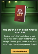 Stuur een gratis kaartje via Greetz met de Mcdonalds app.