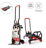 Carretilla plegable multiposición con capacidad de carga hasta 120 kg por 29€