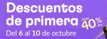 Oferta cupones 24€ + descuento 40% en los descuento de primera en Miravia