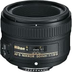 Nikon AF-S NIKKOR 50mm f/1.8G SLR Standaardzoomlens voor €189,95 bij Amazon