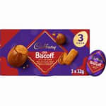 Cadbury Biscoff Filled Chocolate Eggs 3-Pack for £1