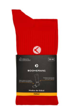 Media de Fútbol Boomerang unisex - Rojo por 2.39€