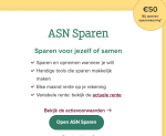 €50 bij het openen van een nieuwe spaarrekening bij de ASN bank