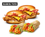 KFC 2 burgers o 2 wraps por 8,99€.