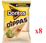 8 Bolsas de Doritos Dippas 150gr por 9.67€