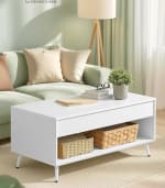 VASAGLE Mesa de Centro, color blanco por 59.49€