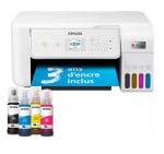 Imprimante jet d'encre EPSON EcoTank ET 2876 à 189,99€