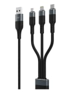 CABLE MULTIFUNCIONAL 6 EN 1 CELULAR 1.2M (USB-A/USB-CC bLACK por $5.990 en CasaRoyal