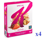 4 Paquetes de Kellogg's Special K Frutos Rojos 300g por 9.51€