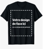 T-Shirt Personnalisé Avec Votre Image Recto-Verso à 10,99€