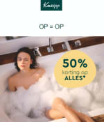 50% korting op bijna alles bij Kneipp