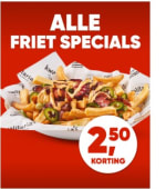 €2,50 korting op alle frietspecials bij Kwalitaria
