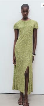 Vestido estampado abertura lateral por 6.99€