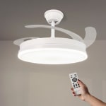 M mimotec White Olga Ventilador Techo LED 66W con Luz CCT Regulable por 35.85€