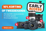 10% korting op het volledige tweedehands assortiment bij Kamera Express