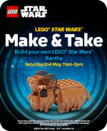 Free Make and Take Build Your Own LEGO Star Wars Bantha Cloak