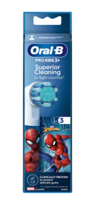 ORAL-B Kids 3+ Spider-Man opzetborstels (3 stuks) voor €7,77 bij MediaMarkt
