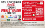 Gratis menú con la compra de latas de Coca‑Cola en Coca‑Cola Europacific Partners