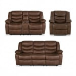 Juego de Living Reclinable CIC Domingo 3C+2C+1C Café por $1.829.990